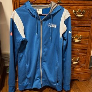 Nike Blue and White Lions Hoodie